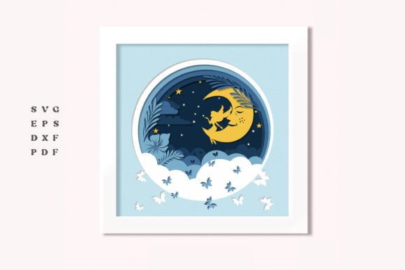 3D Fairy Moon Shadowbox SVG: A Brand Review