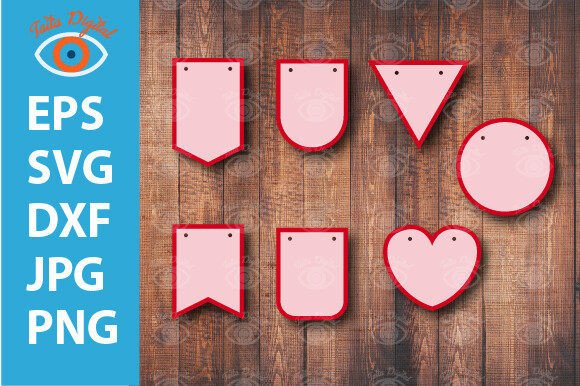 Bunting Banner Design: 3D SVG Shapes for Branding