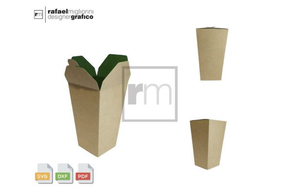 Chinese Food Box: A 3D SVG Shape for Crafters