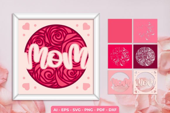 Flower Mom 3D Shadow Box: A Designer's 3D SVG Review