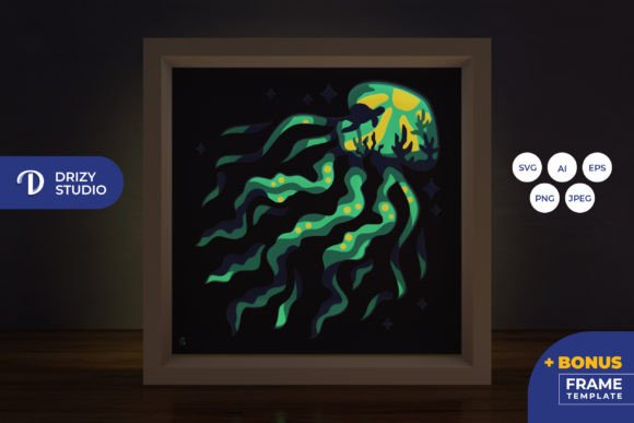 Ocean on a Jellyfish 3D Shadow Box: A Designer's Review