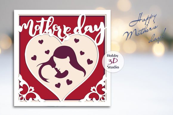 Review: 3D SVG Mother S Day Card Template