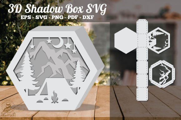 Review: Camper in Forest 3D Shadow Box SVG 5