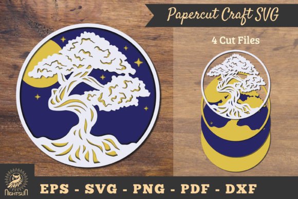 Review: Tree 3D Papercut SVG for Shadow Box Projects