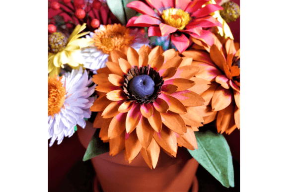 Rudbeckia Autumn Sunset: 3D SVG Paper Flowers Review