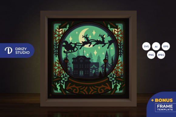 Santa Sleigh 3D Shadow Box: A Designer's Review