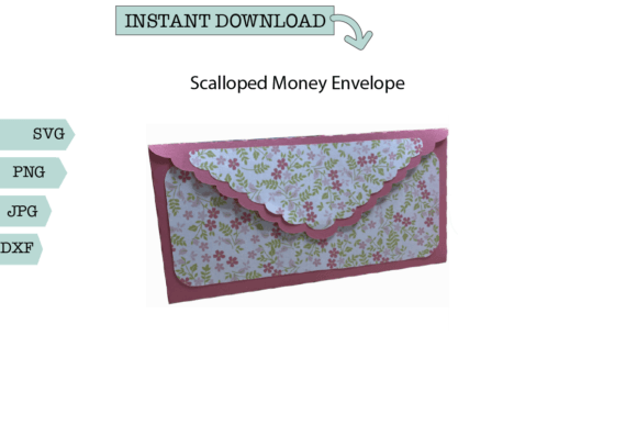 Scalloped Money Envelope SVG: 3D SVG Shapes Review