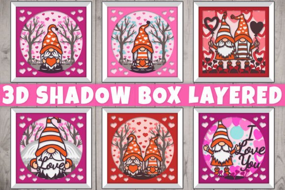 Valentine Gnome 3D Shadow Box SVG Bundle Review