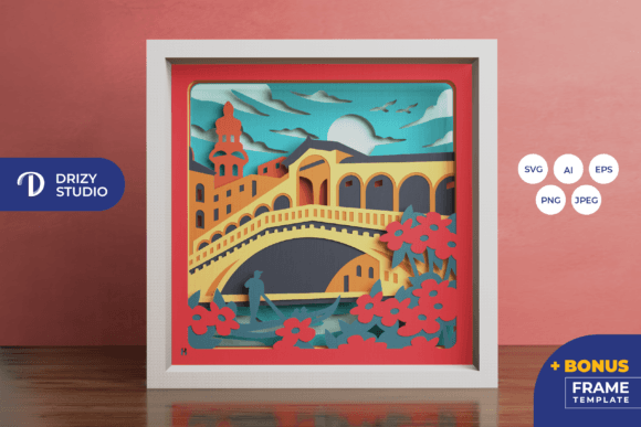 Venice Italy 3D Shadow Box: A Designer's Review of 3D SVG